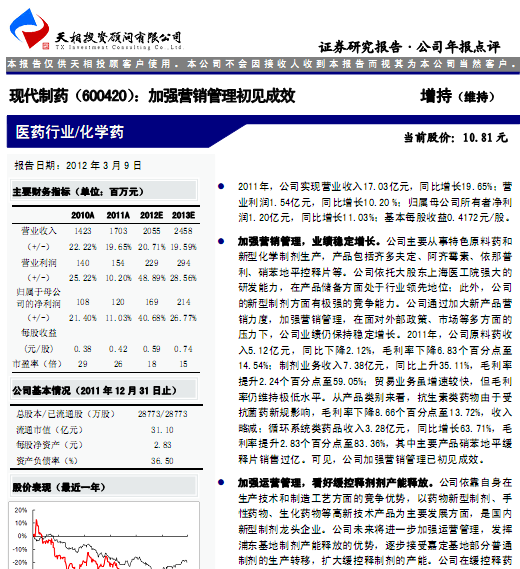 现代制药最新动态与观点深度解析